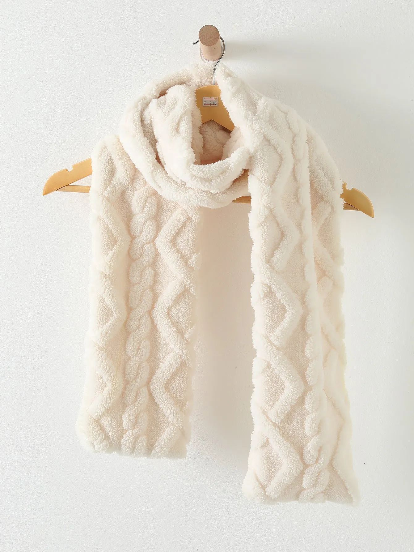 1pc Embossed Plush Scarf SD