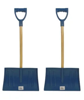 2 x 3ft Travel Snow Shovels Wooden Handle Garden Leaf shovel Christmas Gift Idea