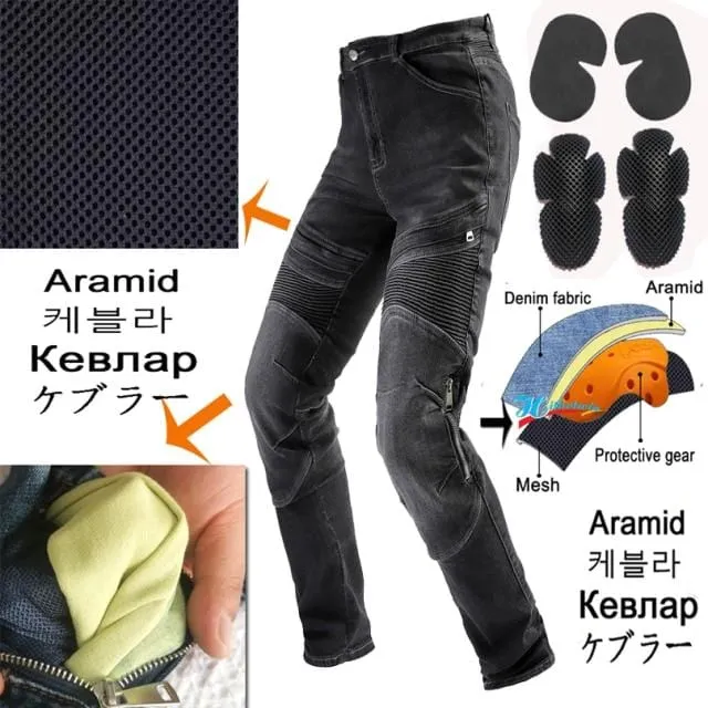 2021 New Design Motorcycle Pants Men Moto Jeans Protective Gear Riding Touring Motorbike Trousers 718 Motocross Pants with Prote