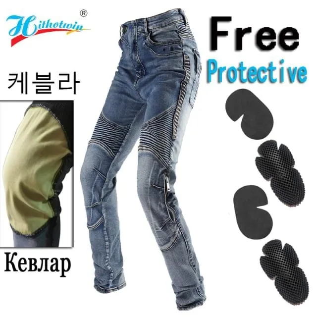 2021 New Design Motorcycle Pants Men Moto Jeans Protective Gear Riding Touring Motorbike Trousers 718 Motocross Pants with Prote