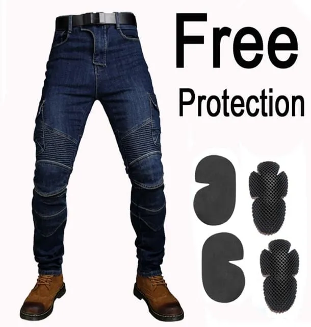 2021 New Design Motorcycle Pants Men Moto Jeans Protective Gear Riding Touring Motorbike Trousers 718 Motocross Pants with Prote