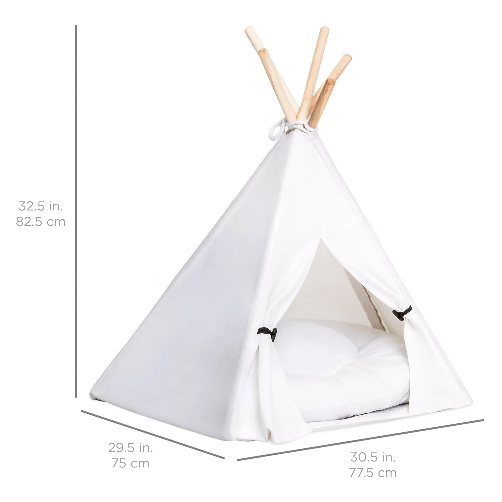 24in Pet Teepee w/ Cushion