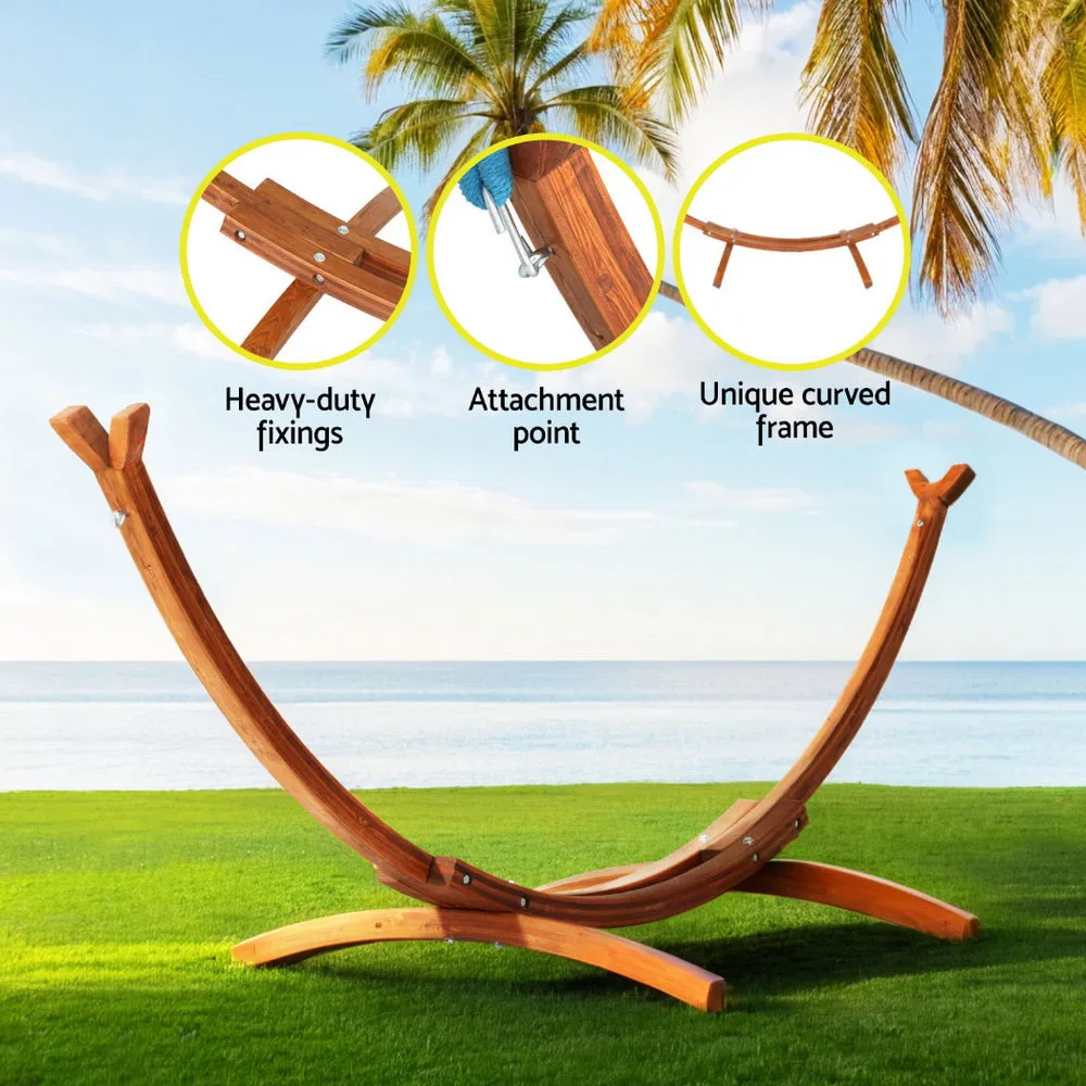 315cm Hammock Bed Stand Larch Wood Length