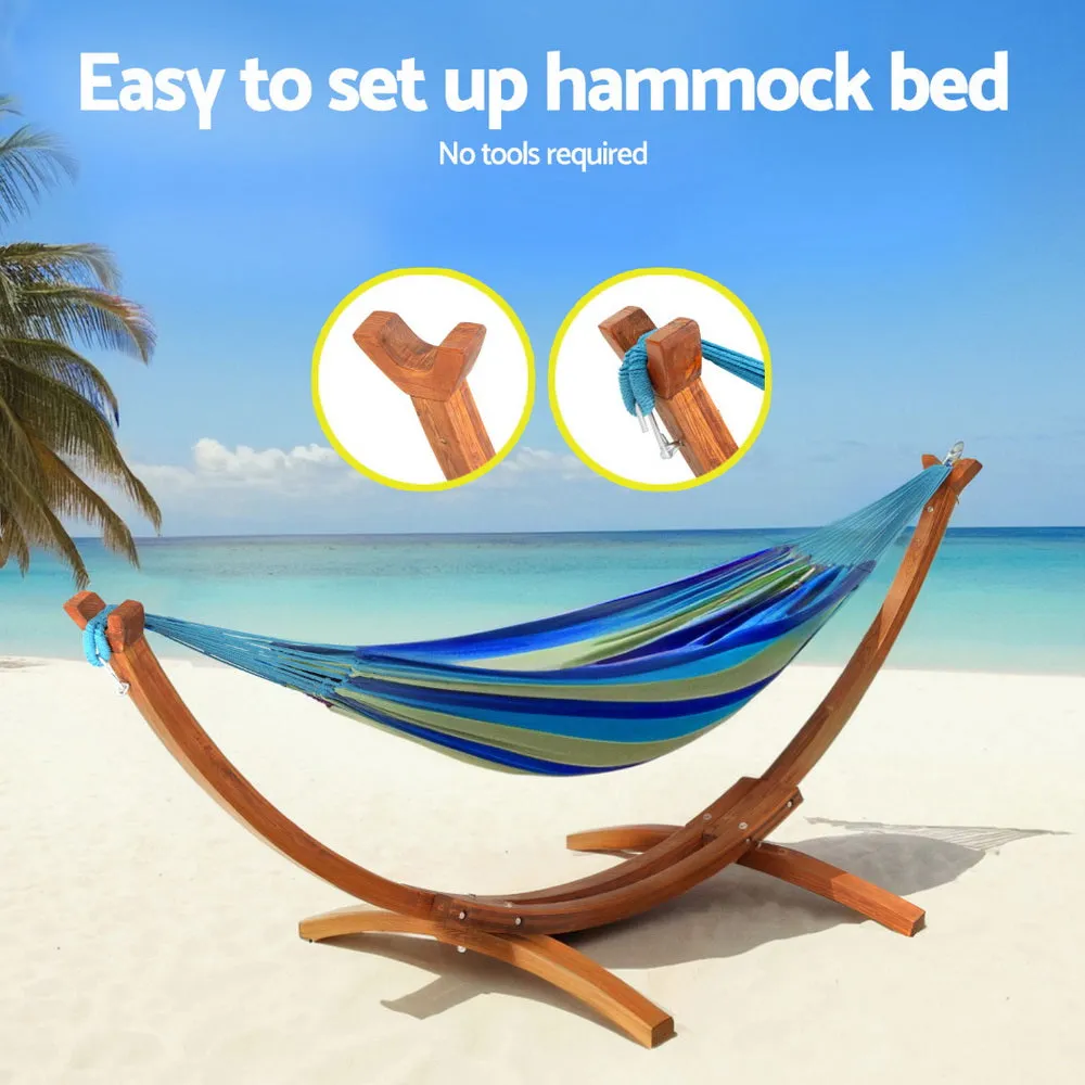 315cm Hammock Bed Stand Larch Wood Length