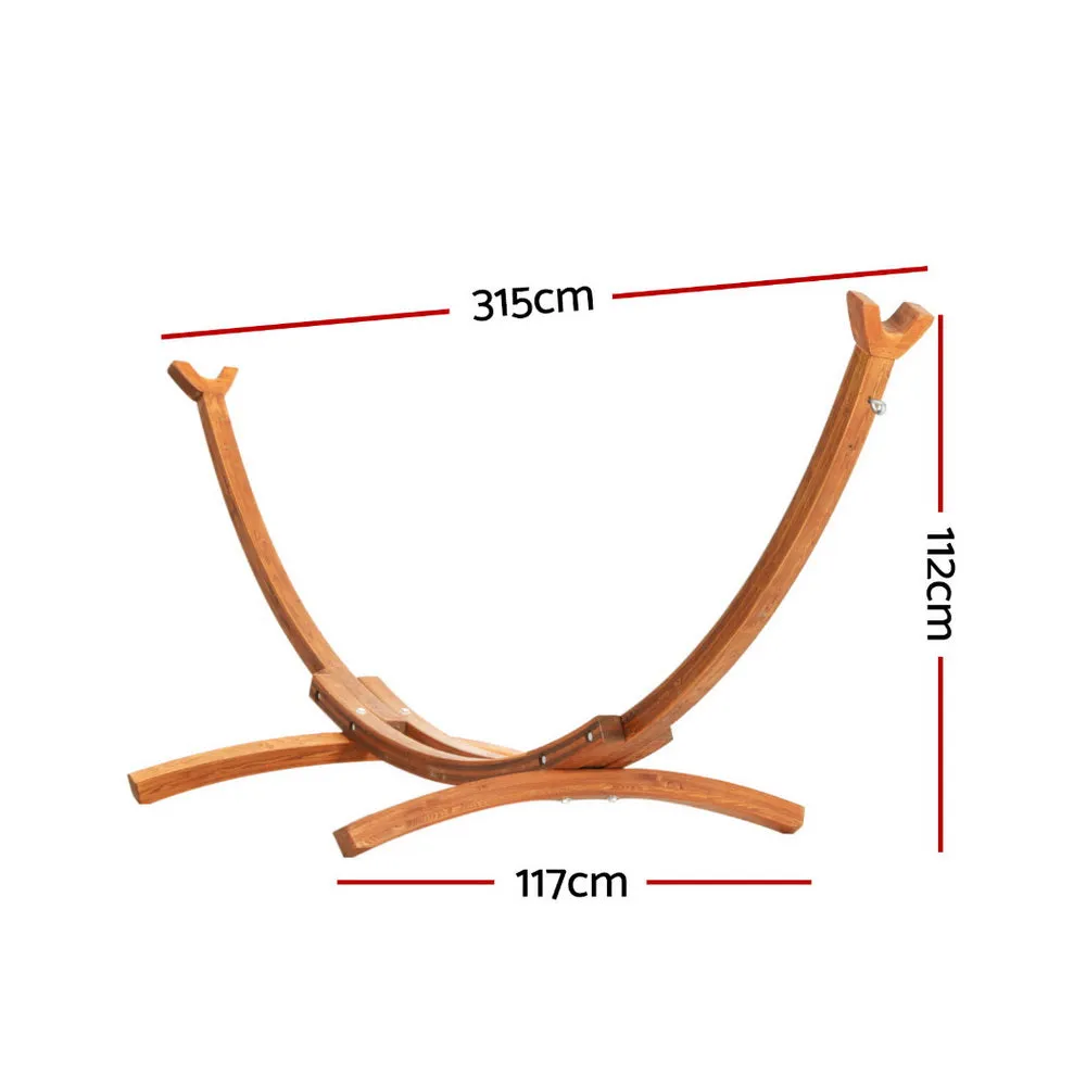 315cm Hammock Bed Stand Larch Wood Length