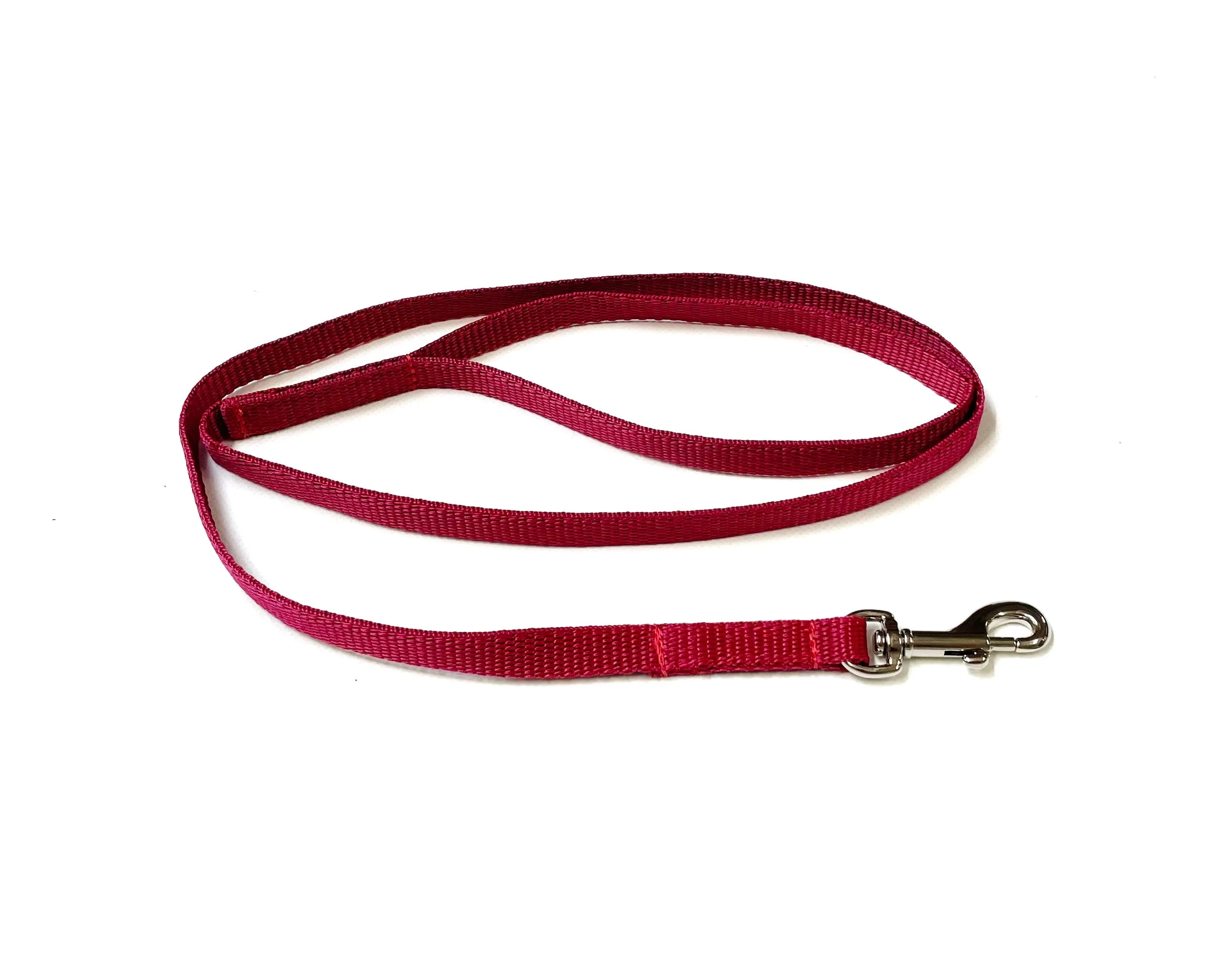 45" Long Puppy Dog Walking Lead Leash 13mm Wide Strong Durable Webbing In 19 Colours