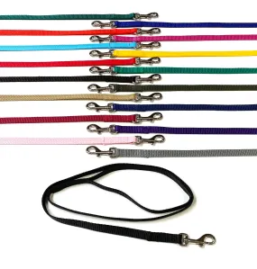 45" Long Puppy Dog Walking Lead Leash 13mm Wide Strong Durable Webbing In 19 Colours