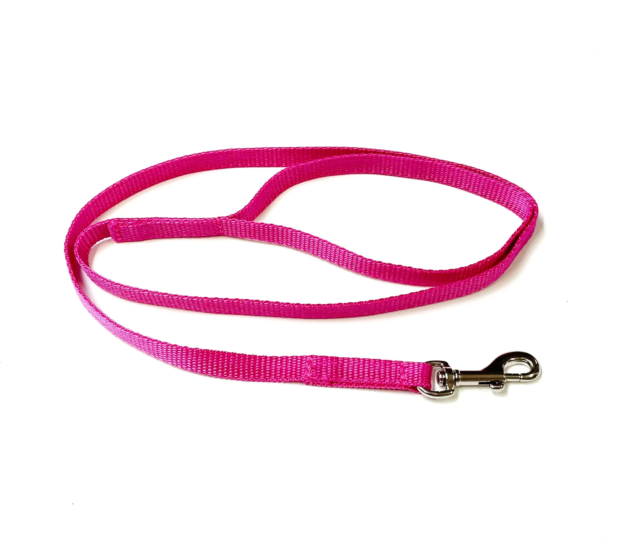 45" Long Puppy Dog Walking Lead Leash 13mm Wide Strong Durable Webbing In 19 Colours