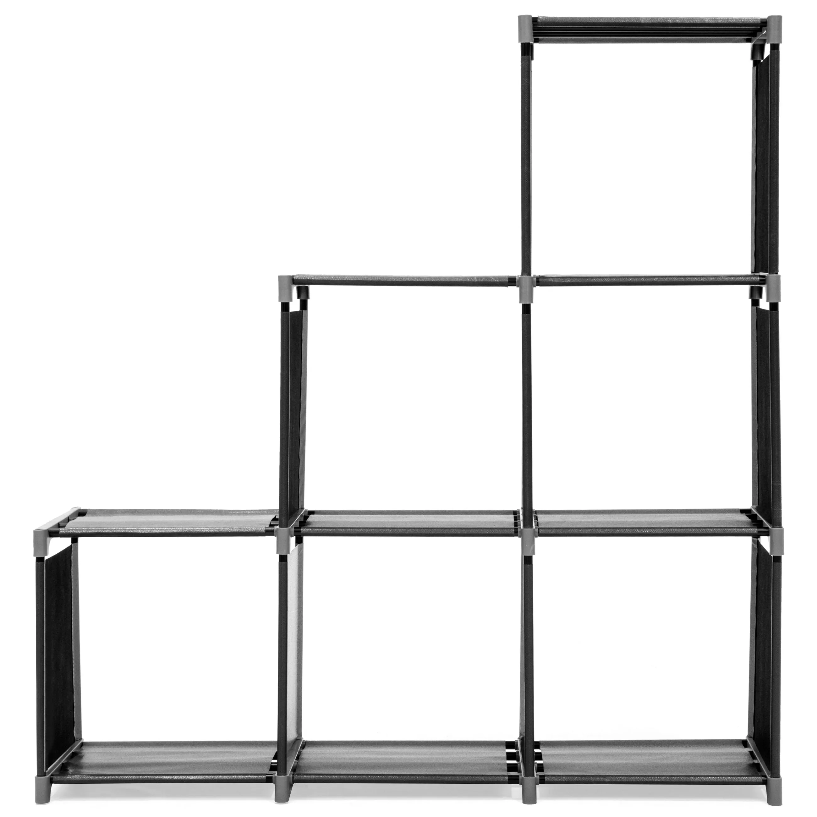 6-Drawer Multi-Purpose Cubby Storage Cabinet - Black