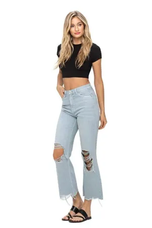 90"s Vintage Crop Flare Jeans