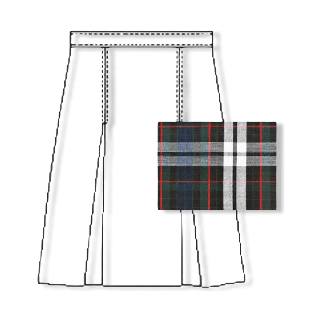 A  - Juniors Plaid Poly Cot Box Pleat Skirt  - P60