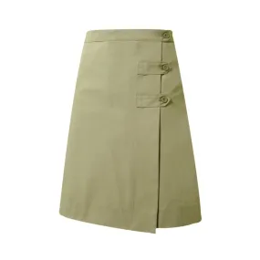 A  Khaki Long Skort - Plus Size Girls