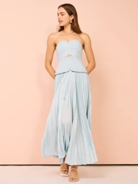 Acler Avonlea Midi Dress in Celeste Blue