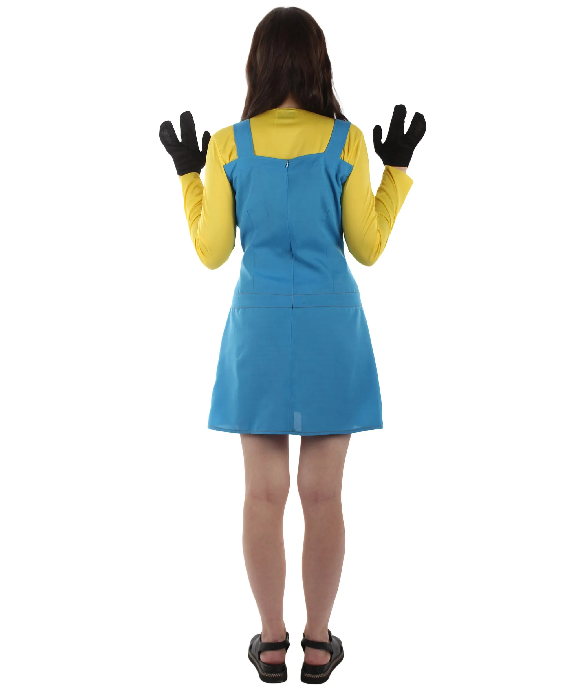 Adult Women's Animated Movie Yellow Creature Costume |  Yellow & Blue Halloween Costume