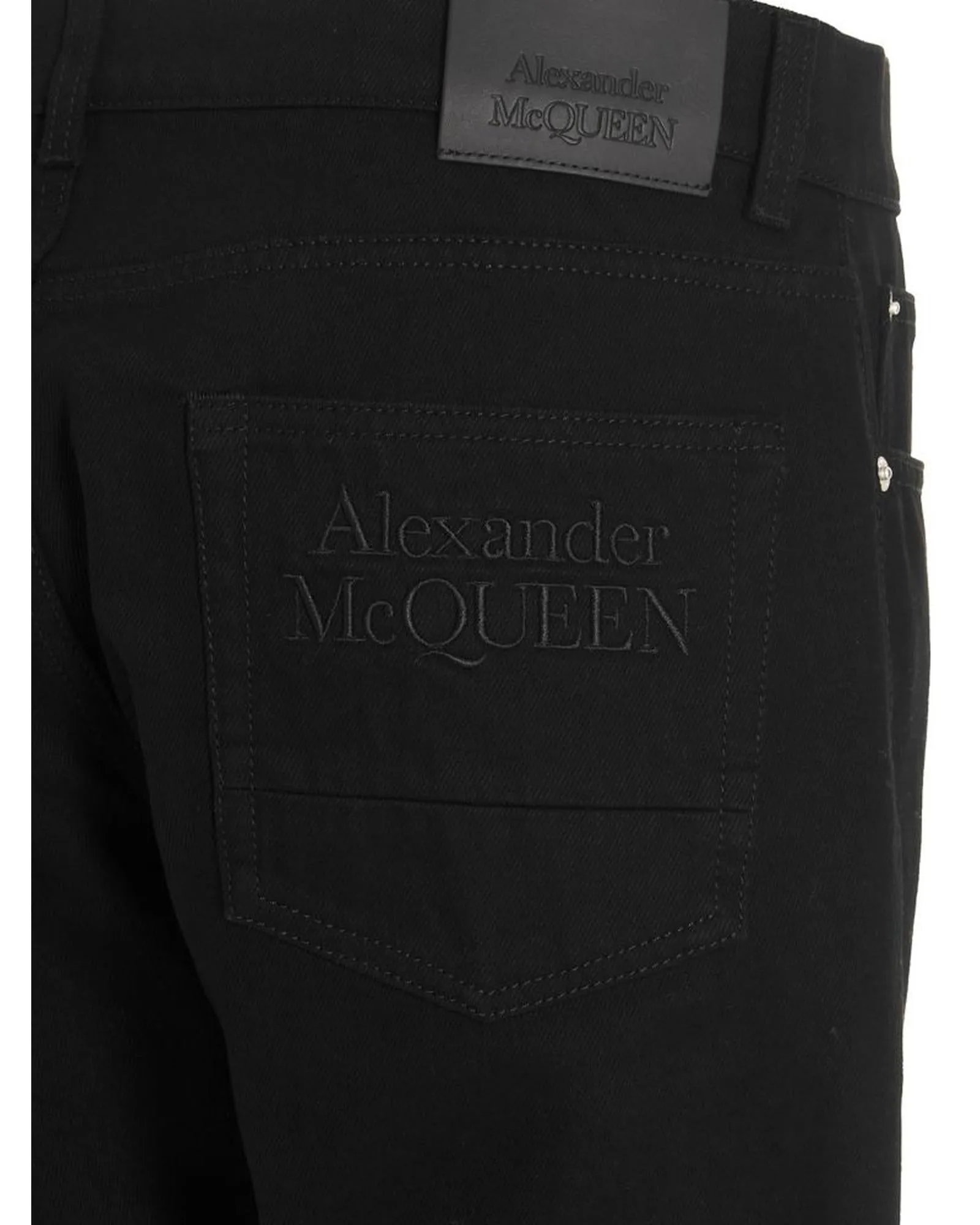 Alexander McQueen Slim Fit Black Jeans