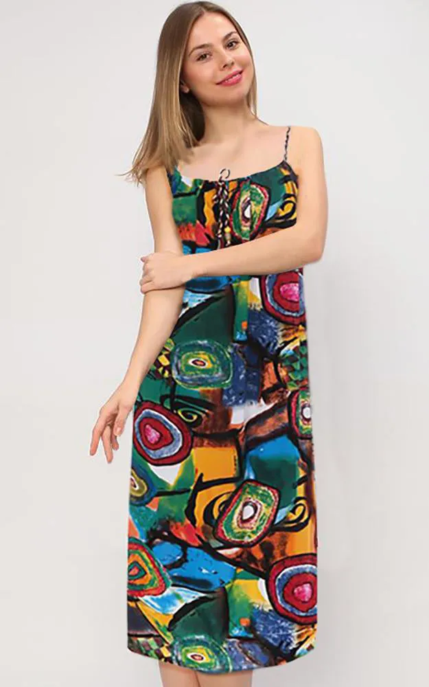 AO6105 Multi Color Casual Fit Dress