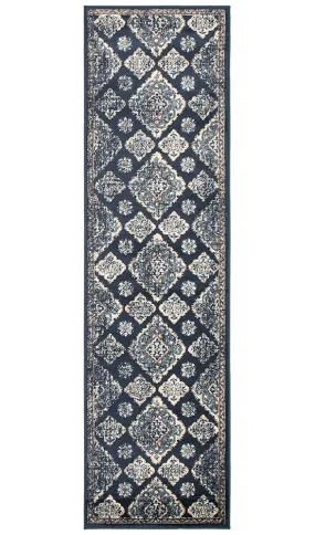 Asmita Timeline Navy Rug