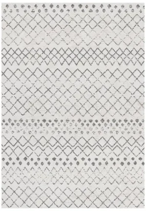 Aura Grey Pattern Washable Rug