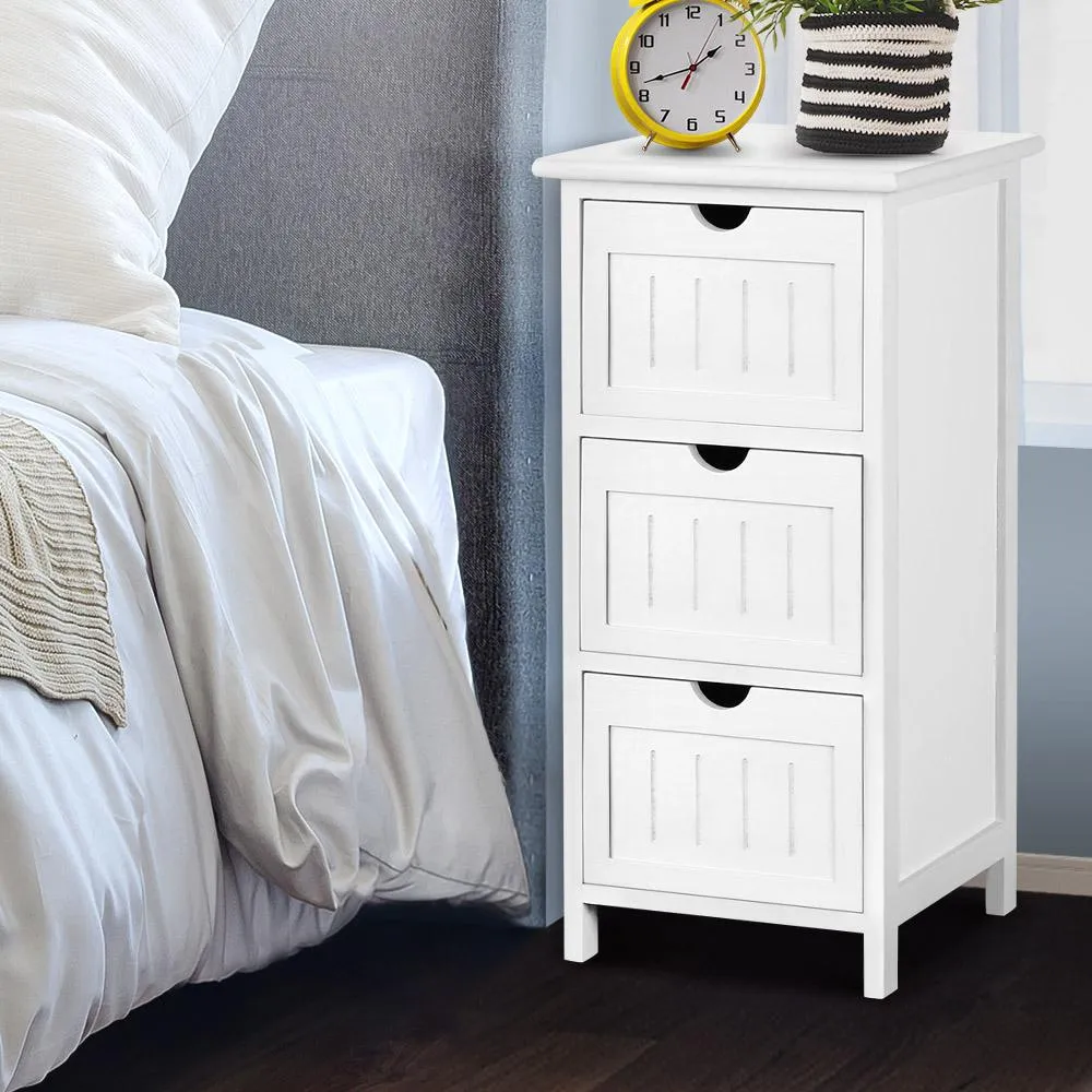 Bedside Table - White