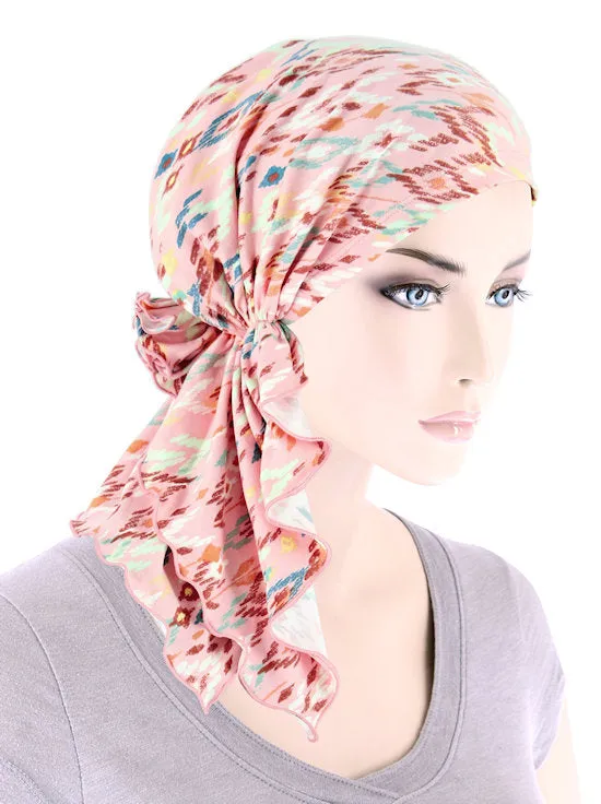 Bella Scarf Pink Petite Tribal