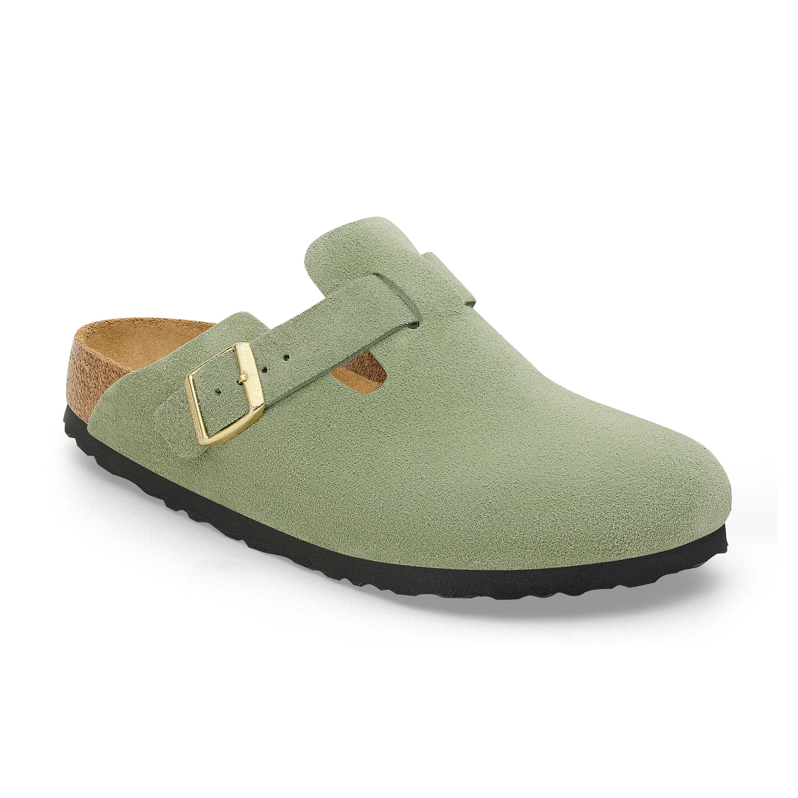 Boston SFB Green Tea Suede Leather