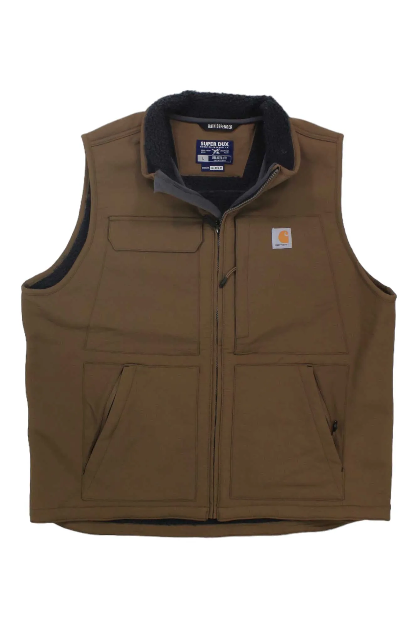 Carhartt Mens Super Dux Relaxed Fit Sherpa-Lined Vest