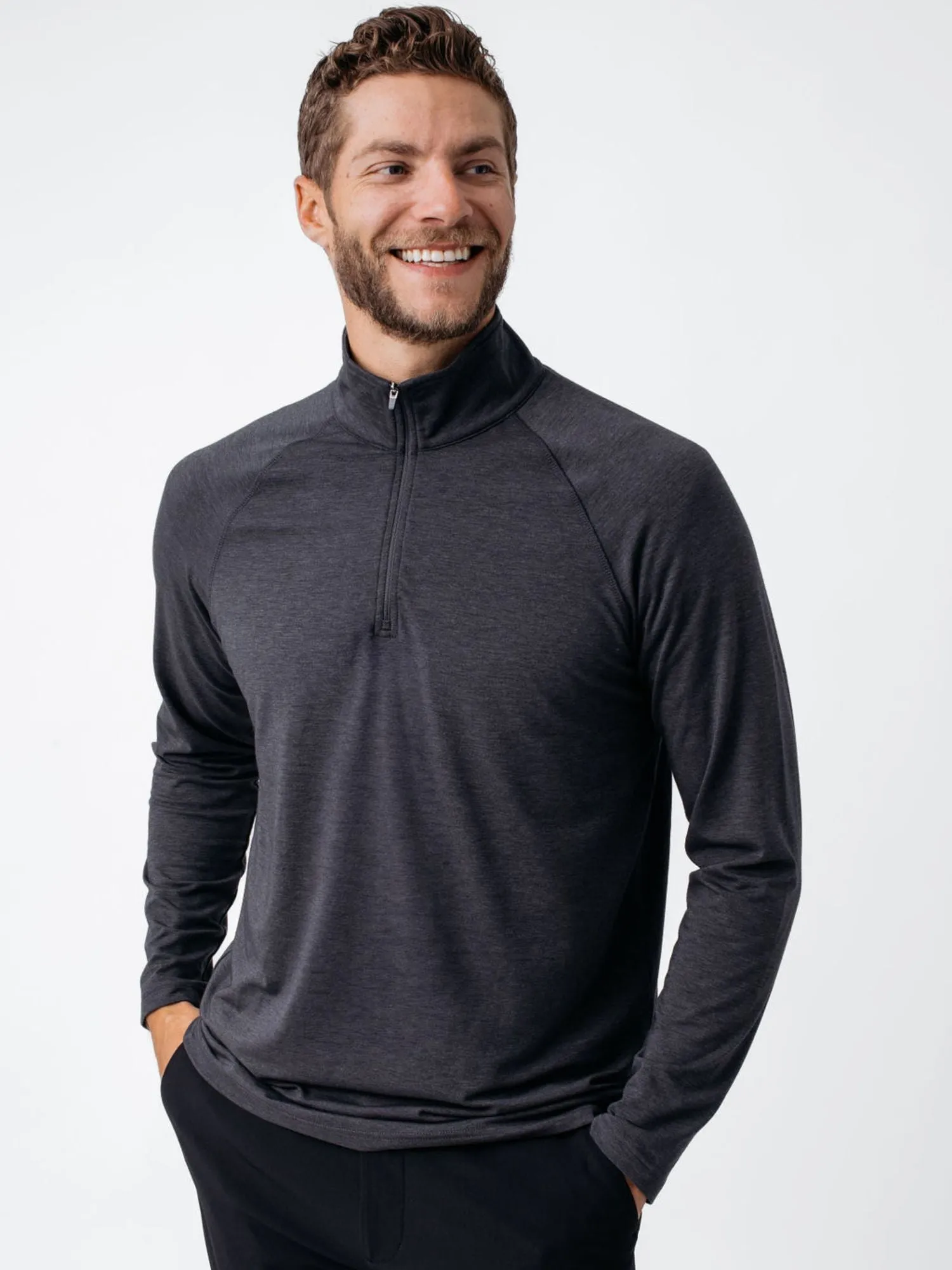 Charcoal Performance Quarter Zip