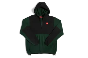 Chocolate Polar Fleece Pullover Black/Green