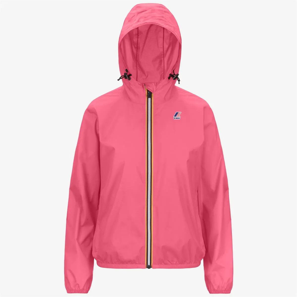 Claude - Kids Packable Full Zip Waterproof Rain Jacket in Pink