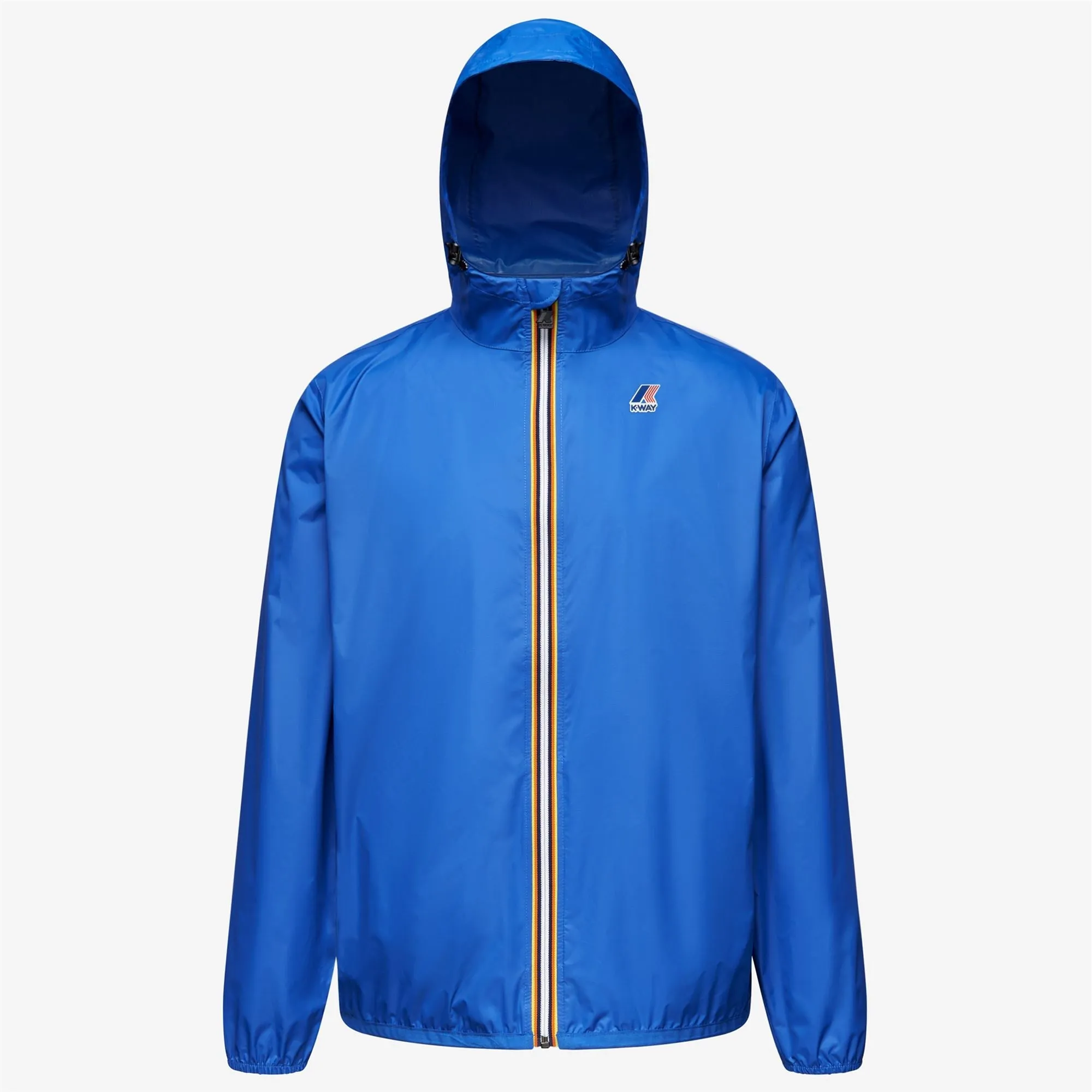 Claude - Unisex Packable Full Zip Waterproof  Rain Jacket in Blue Royal Marine