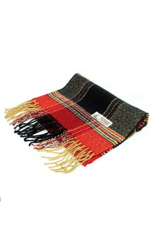 CM29-04 Plaid Cashmere Feel Scarf 12-pack