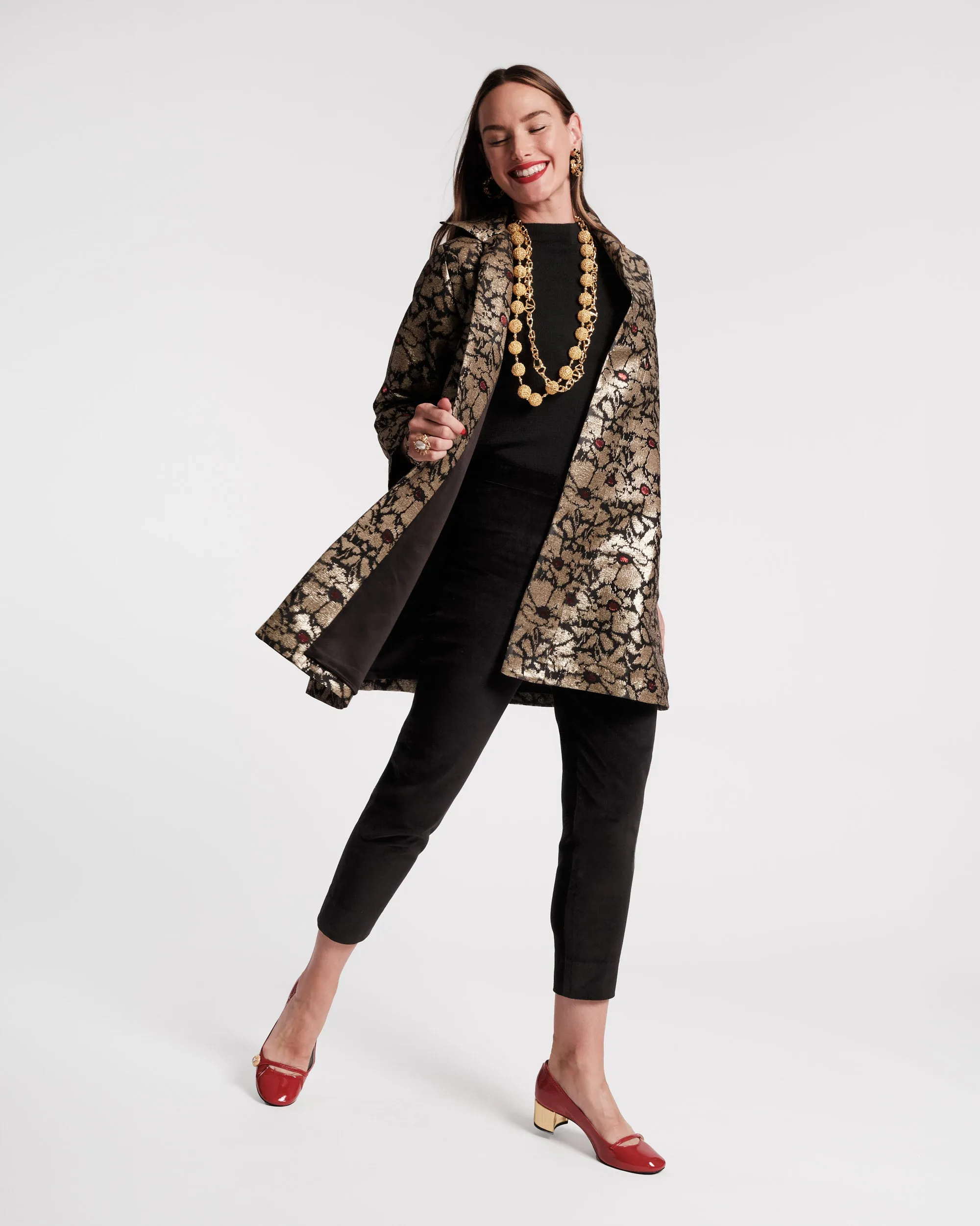 Cornelia Jacquard Swing Jacket