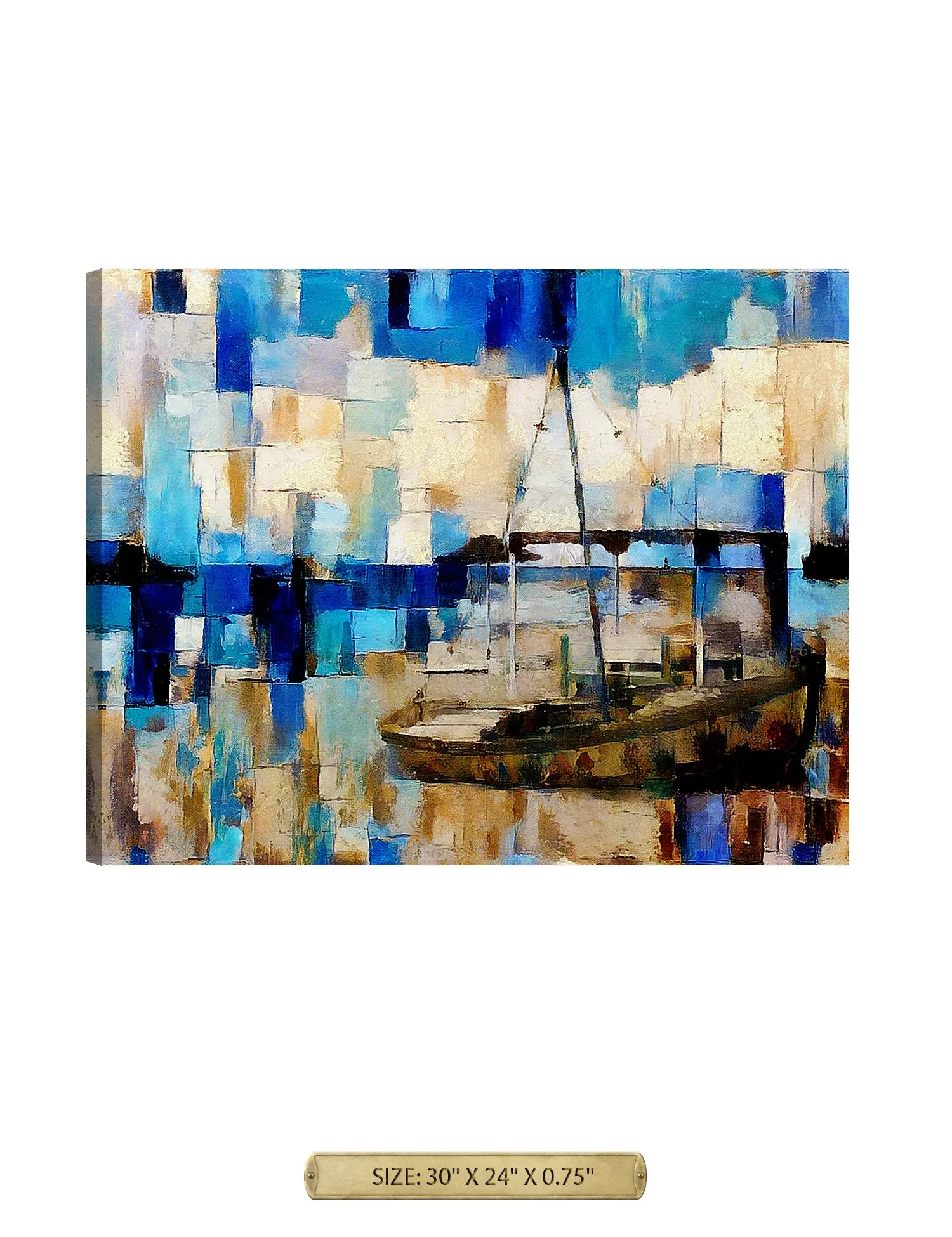 Cubist Sail Boat.