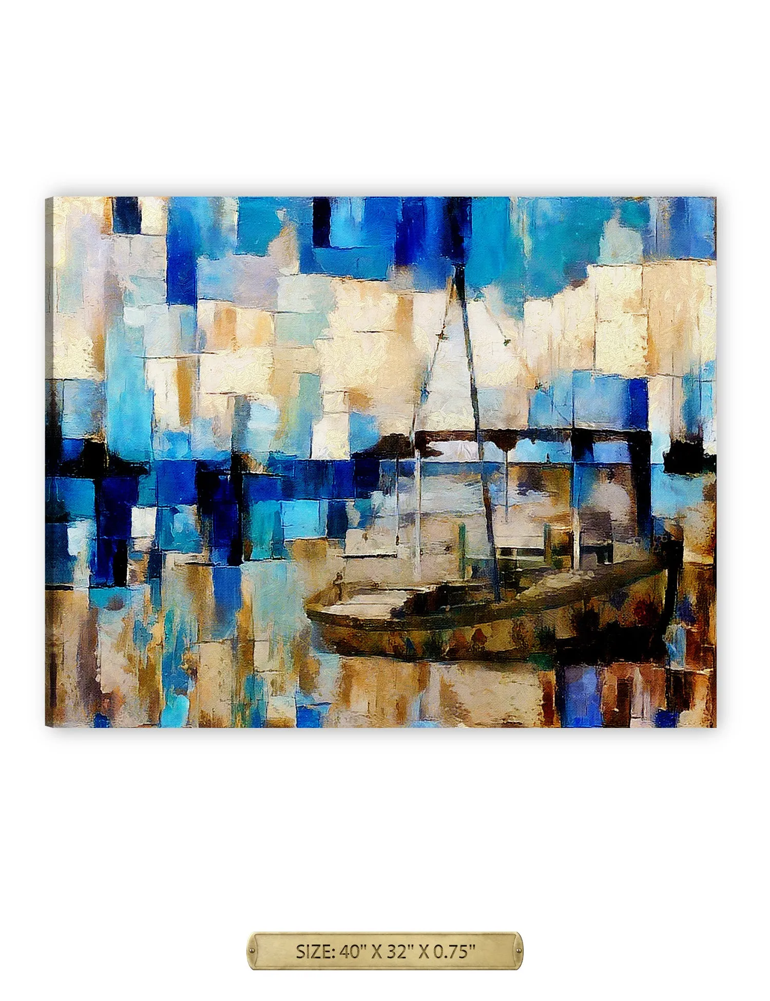 Cubist Sail Boat.