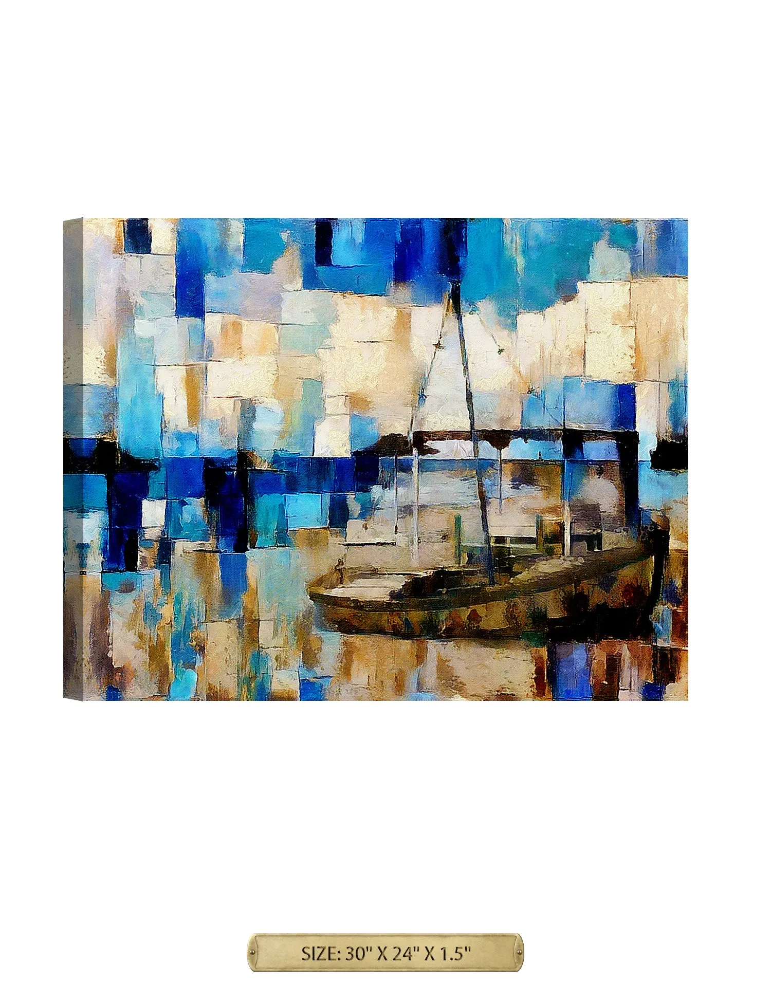 Cubist Sail Boat.