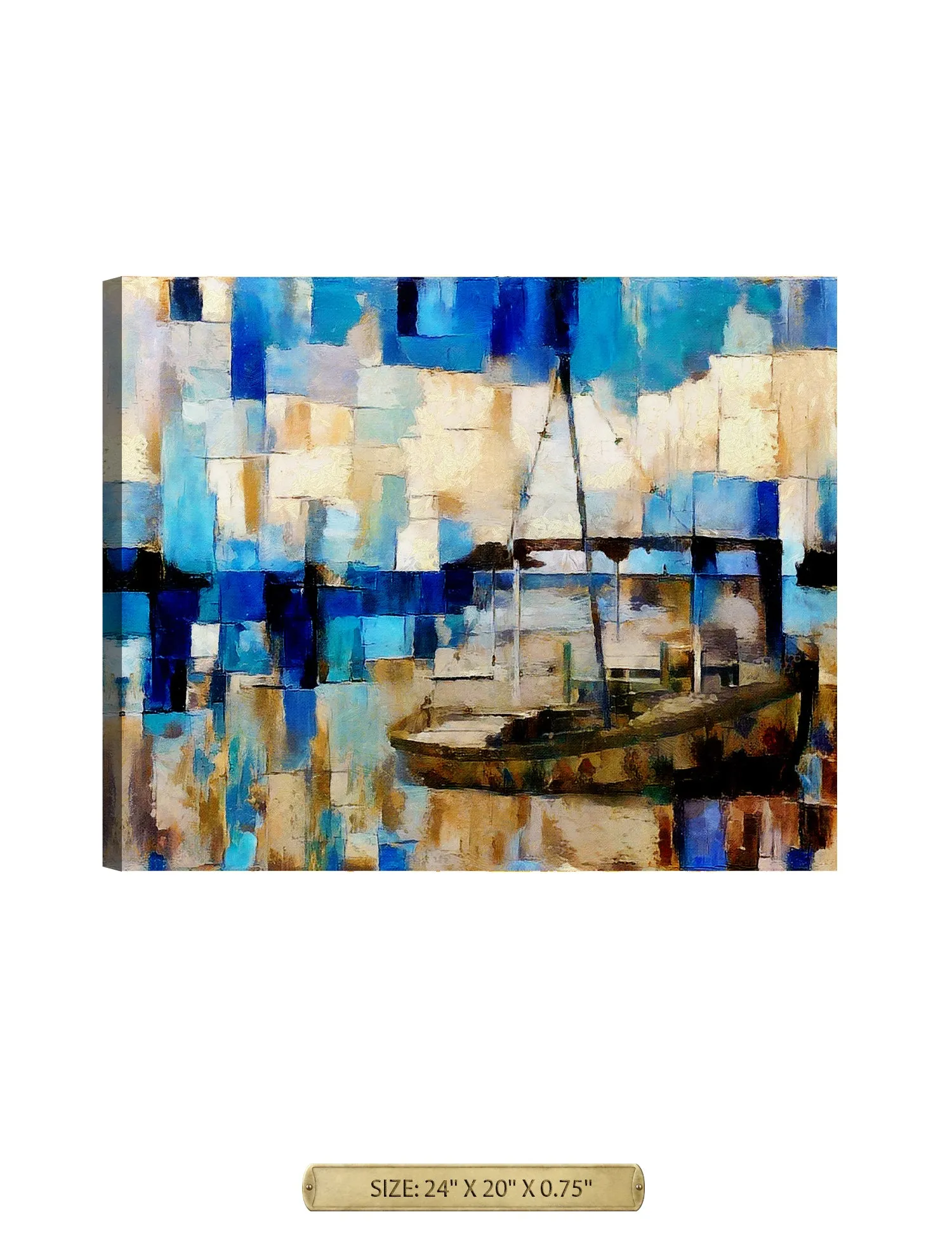 Cubist Sail Boat.