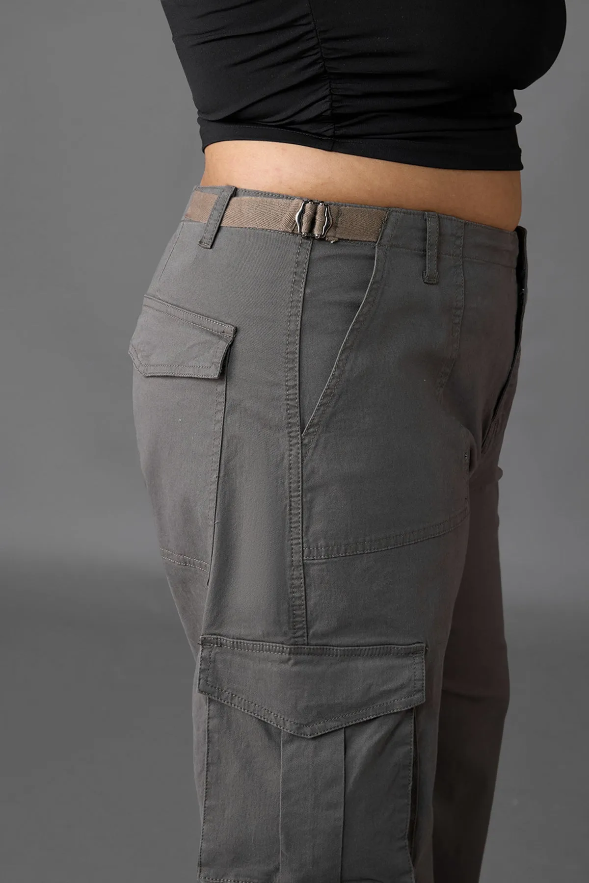 Curve Shadow Slate Cargo Jeans