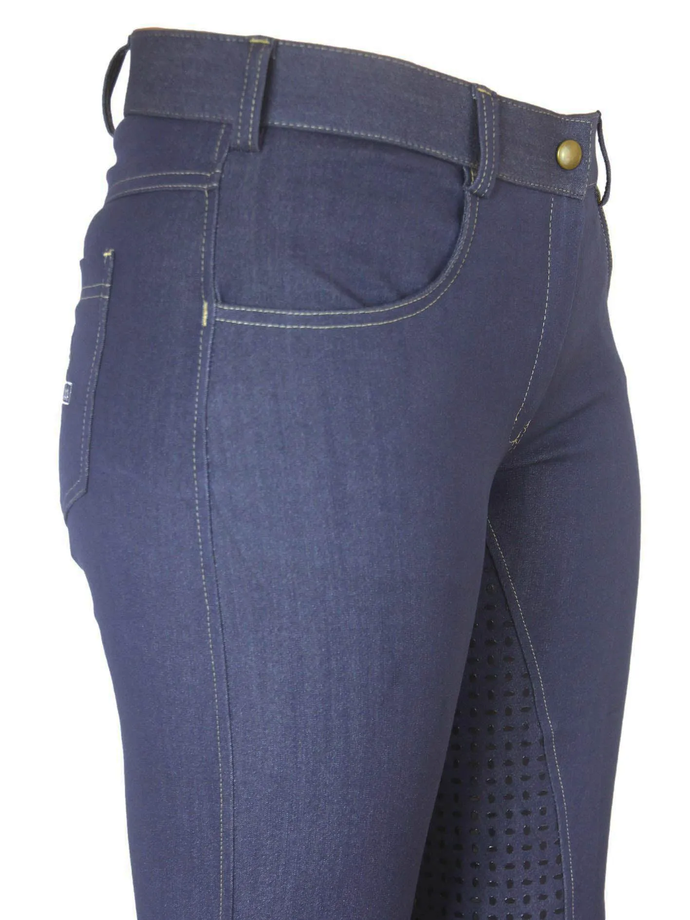 Denim Jodhpurs with Silicone seat Classic Jeans pockets