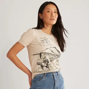 Desert Sun Graphic Pullover Ivory Desert