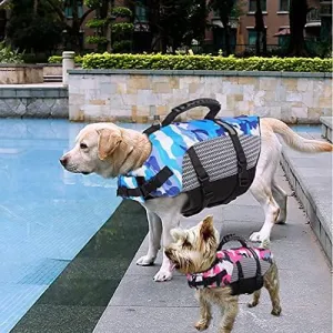 Dog Life Jacket - Camouflage Doggie Life jacket, Life Vest for Dogs