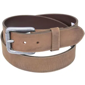 Dull Brown Rub Durable Leather Belt #BT97201N