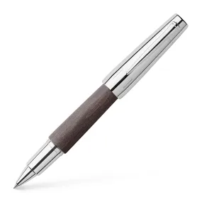 e-motion Rollerball Pen, Wood & Polished Chrome - Black - #148225