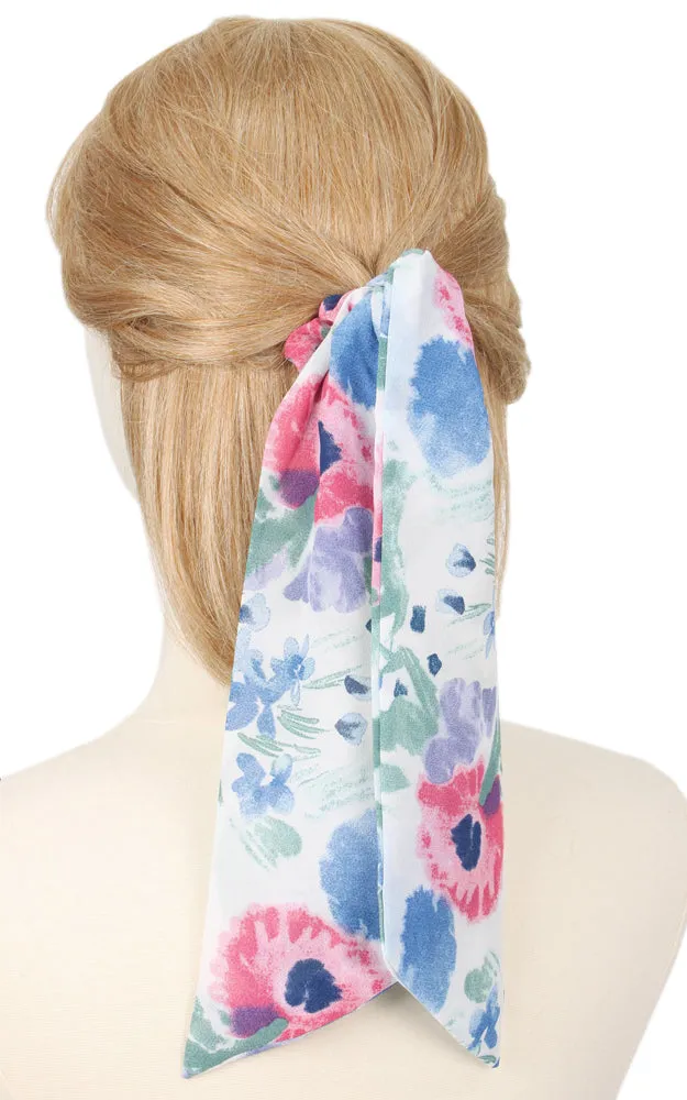 EAH2063 Flower Print Hair Scarf (12PCS)