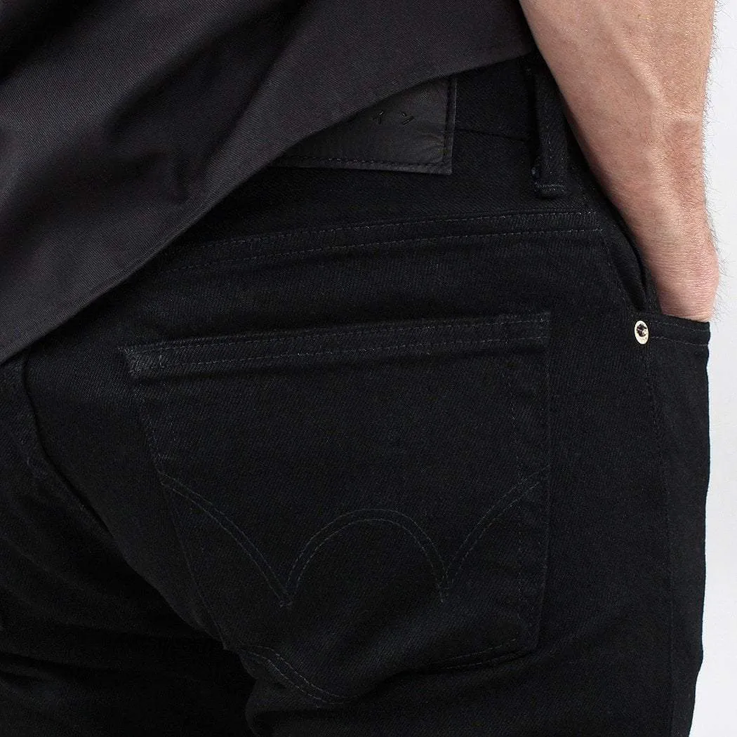 Edwin Slim Tapered Kaihara Black X Black Stretch Jeans