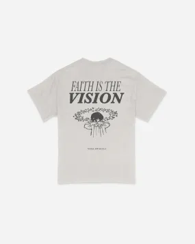 FAITH IS THE VISION TEE  (ICE GREY)