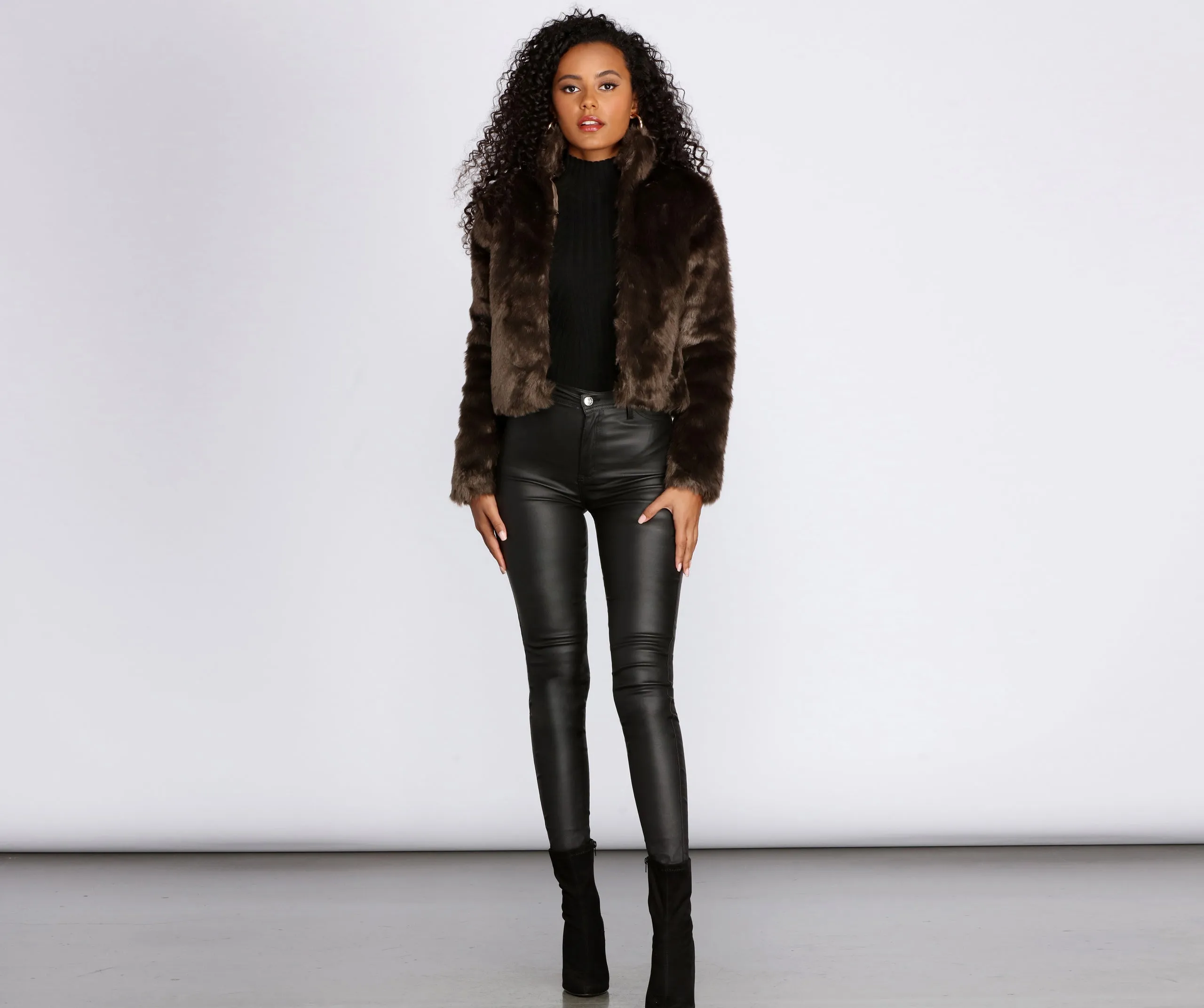 Feeling Fine Faux Fur Jacket