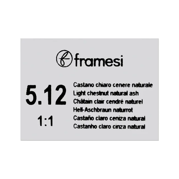 Framesi Framcolor Glamour Hair Color Cream 100ml - 5.12 Light Chestnut Natural Ash