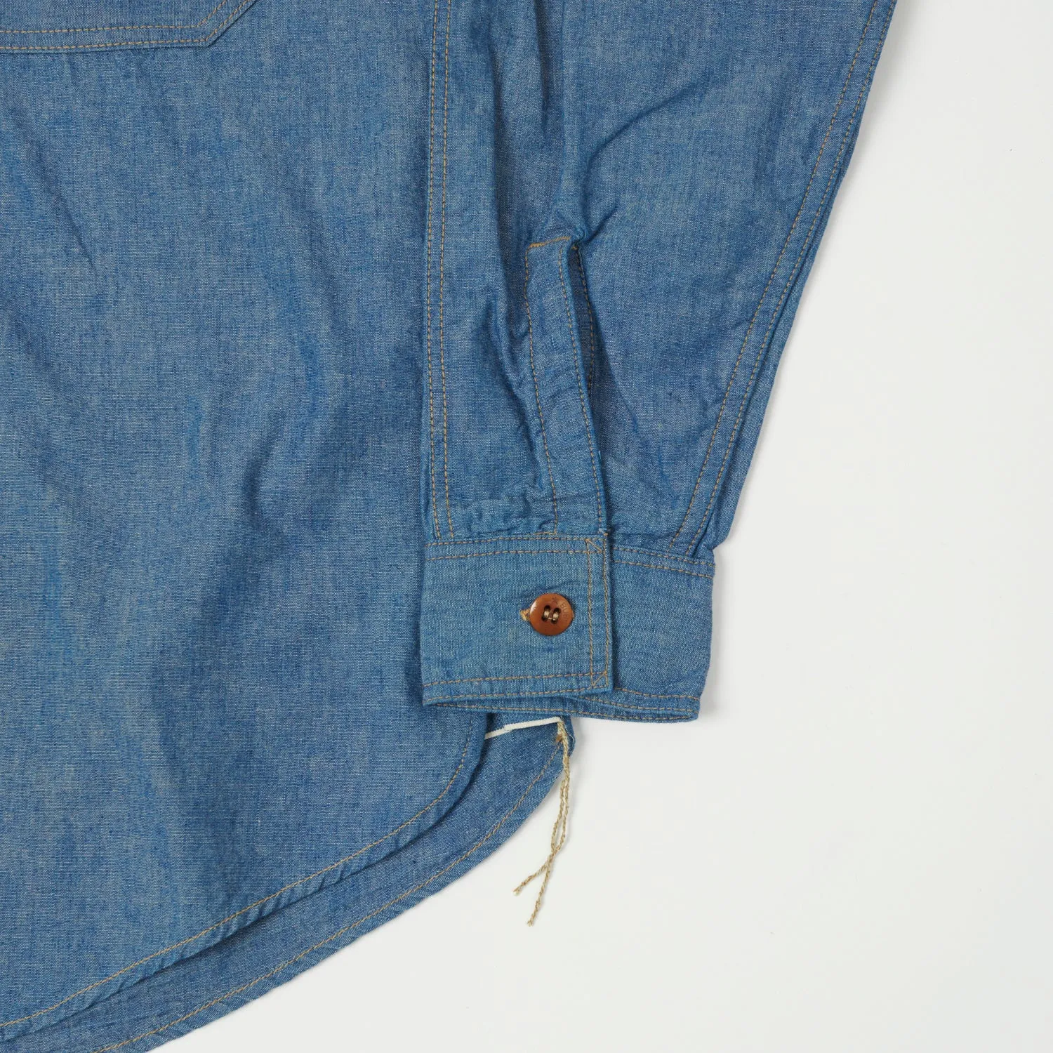 Freewheelers 'Skid Row' Chambray Shirt - Indigo