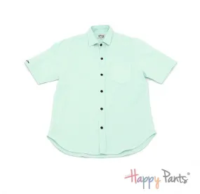 Fresh Mint Green Button Shirt