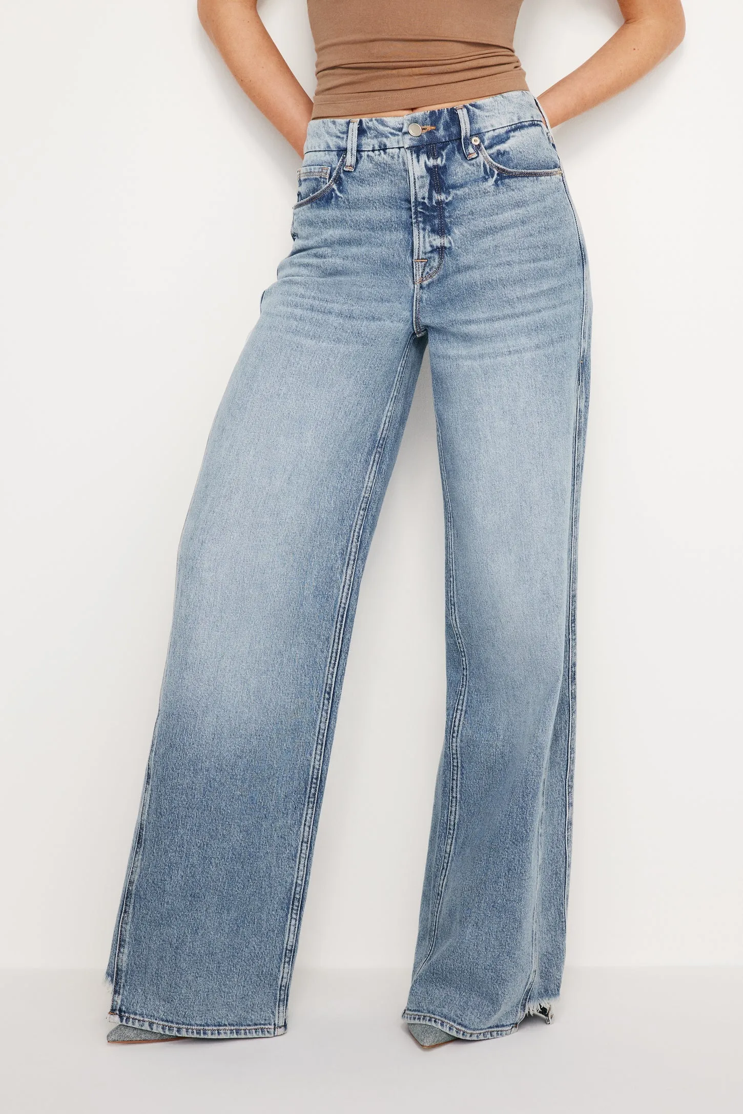 Good American GOOD SKATE LOOSE JEANS Indigo667